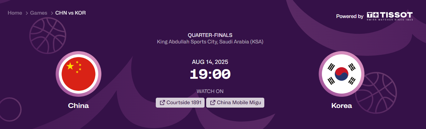 男篮亚洲杯, 晋级八强之